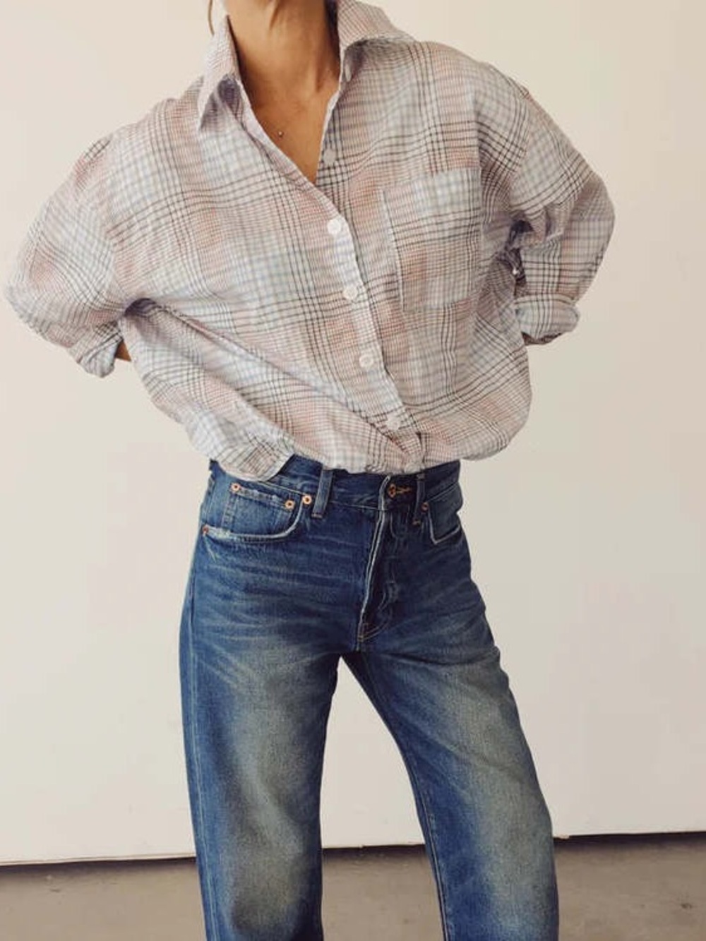 Hey Gang The Big Shirt in Breezy Check